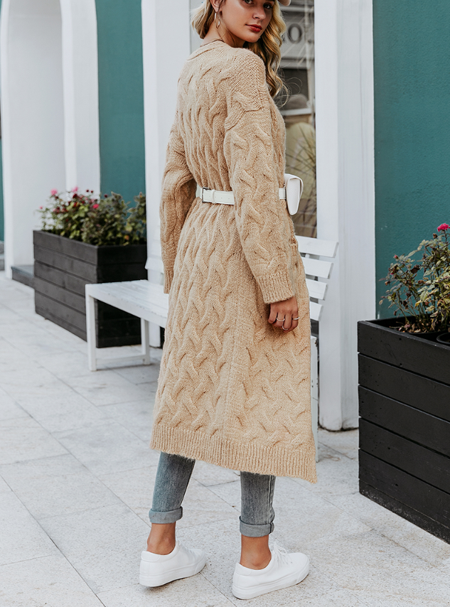 Thick needle sweater cardigan - DALOUNE