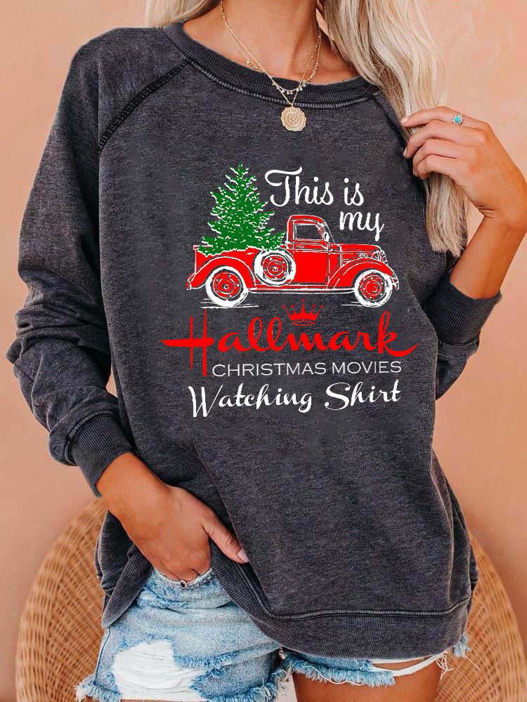 Christmas New Truck This Is My Hallmark CHRISTMAS Women's Sweatshirt - DALOUNE